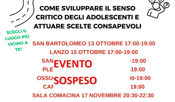 !!! date modificate!!! PREVENZIONE ITINERANTE – ETA’ DEGLI SCHERMI